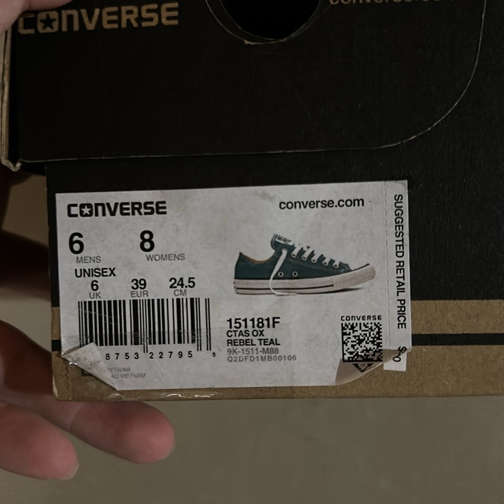 Rebel teal converse - Picture 2 of 2